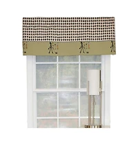 Rlf Home Shopaholic Window Treatment Banded Premium Quality Valance 3" Rod Pocket 50" x 16