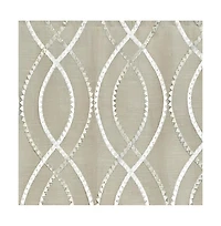 Fast Driver Cornice 3" Rod Pocket Window Valance 50" x 17" Pearl by Rlf Home