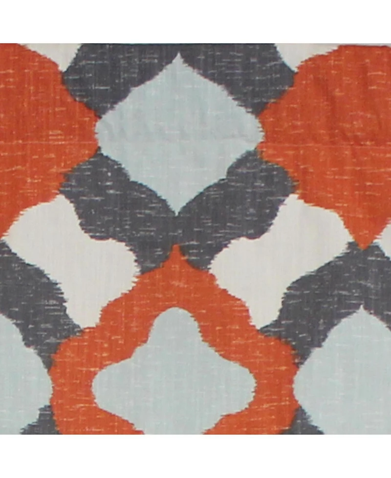 Rlf Home Twinkle Regal 100% Cotton with Fully Lined 3" Rod Pocket Valnance for Windows 50" x 17" Multi