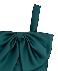 Rare Editions Girls 7-16 Asymmetrical Bow Sleeveless Mikado Dress