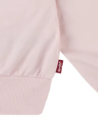 Levi's Girls 4-6X Collar Sweatshirt and Shorts, 2-Piece Set