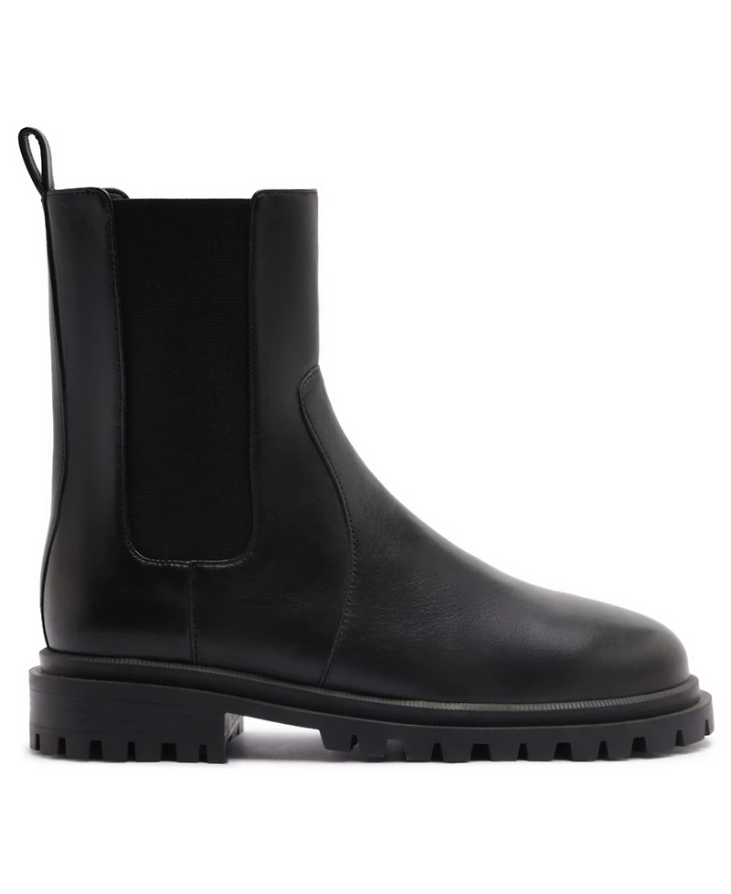 Arezzo Women's Brandy Mid Block Heel Round Toe Booties