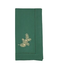Saro Lifestyle Embr'D Pine Needle Hemstitch Napkin, Set of 6