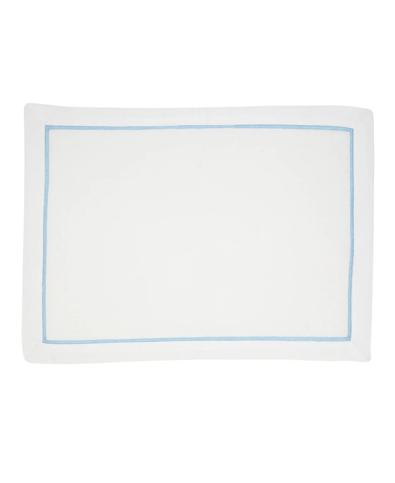 Saro Lifestyle Embroidered Line Design Placemat, Set of 4