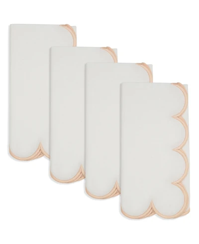 Saro Lifestyle Scalloped Hem Napkin, Set of 4
