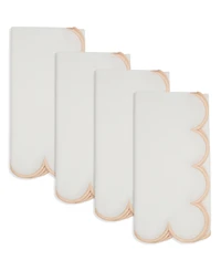 Saro Lifestyle Scalloped Hem Napkin, Set of 4