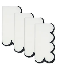 Saro Lifestyle Scalloped Hem Napkin, Set of 4