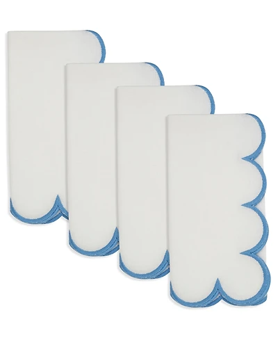Saro Lifestyle Scalloped Hem Napkin, Set of 4