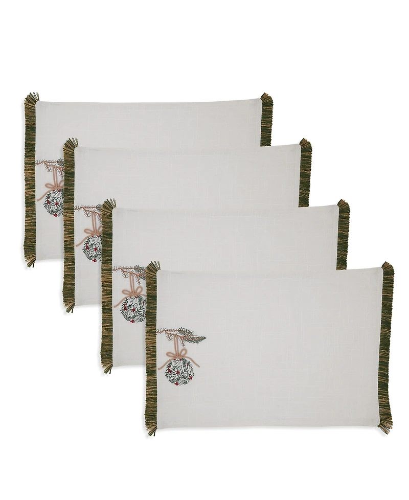 Saro Lifestyle Ornament Placemat, Set of 4