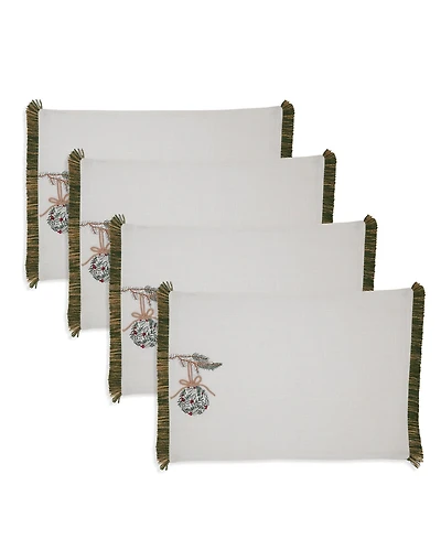 Saro Lifestyle Ornament Placemat, Set of 4