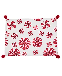 Saro Lifestyle Peppermints Placemat, Set of 4