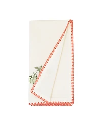 Saro Lifestyle Fall Pumpkins Napkin, Set of 4