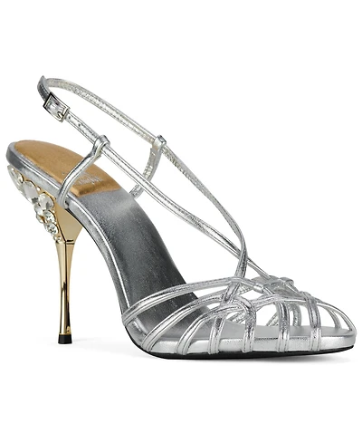 Jeffrey Campbell Women's Epiphany Embellished Open-Toe Strappy High-Heel Sandals