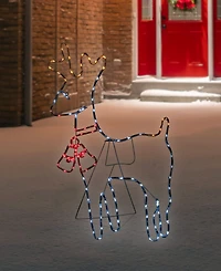 Northlight 36" Lighted Standing Reindeer Silhouette Outdoor Christmas Decor