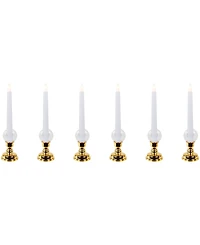 Northlight Single Light Window Candles with Remote and Timer, Set of 6