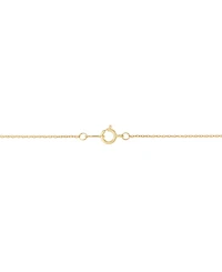 Macy's Polished Cross Pendant Necklace in 10k Yellow Gold