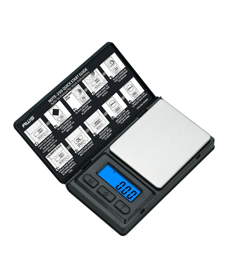 American Weigh Scales Note-250 Digital Pocket Scale, 250G X 0.01G