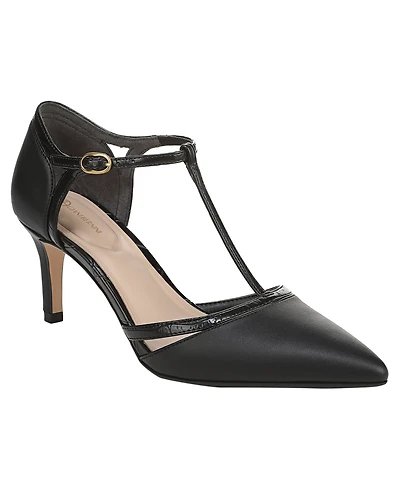 Giani Bernini Women's Ammelia Pointed Toe T-Strap Pumps, Macy's Exclusive