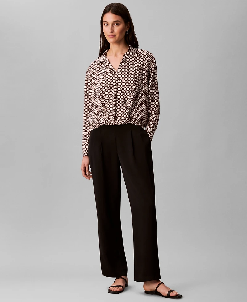 Calvin Klein Women's Wide Leg Trousers