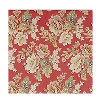 Rlf Home Linda Regal 3" Rod Pocket Lining Luxurious and Elegant Window Treatment Valance 50" x 17" Red