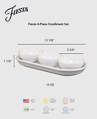 Fiesta Snowflakes 4-Pc. Condiment Set, Exclusively at Macy's