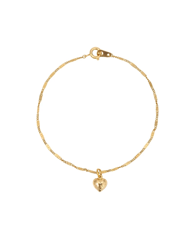 2028 Gold Tone Small Heart Bracelet