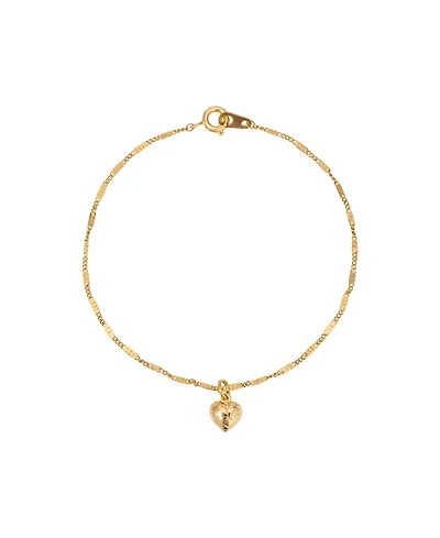 2028 Gold Tone Small Heart Bracelet