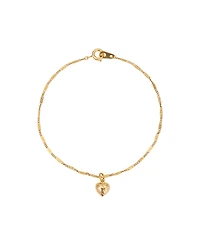 2028 Gold Tone Small Heart Bracelet