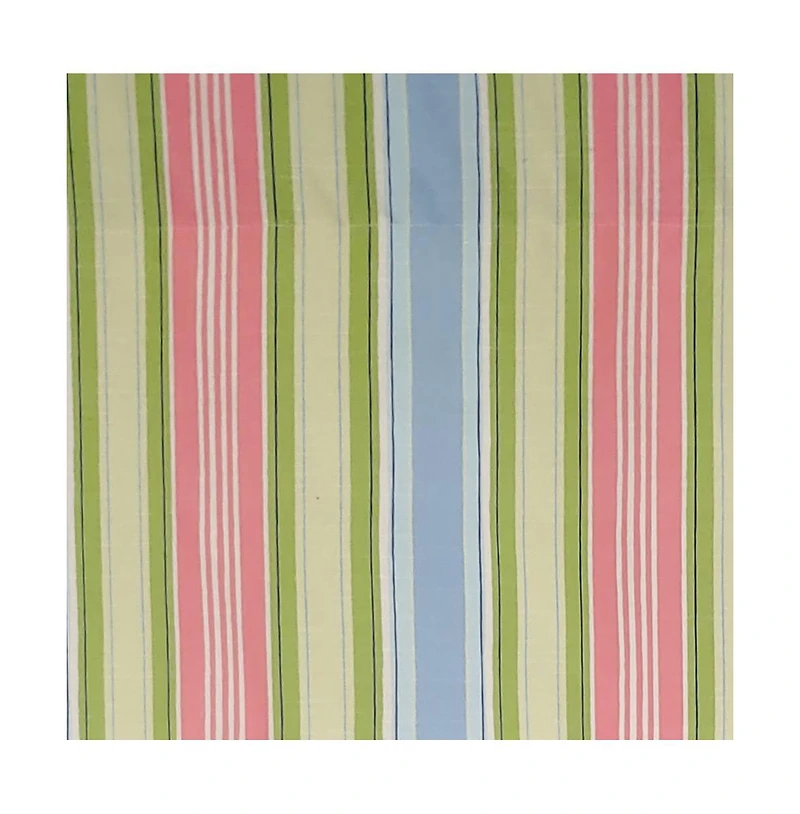 Rlf Home Bay Stripe Regal Lining Luxurious and Elegant Window Treatment Valance 50" x 17" Multicolor