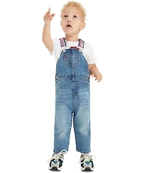 Levi's Baby Girls Heart Pocket Denim Sleeveless Overalls