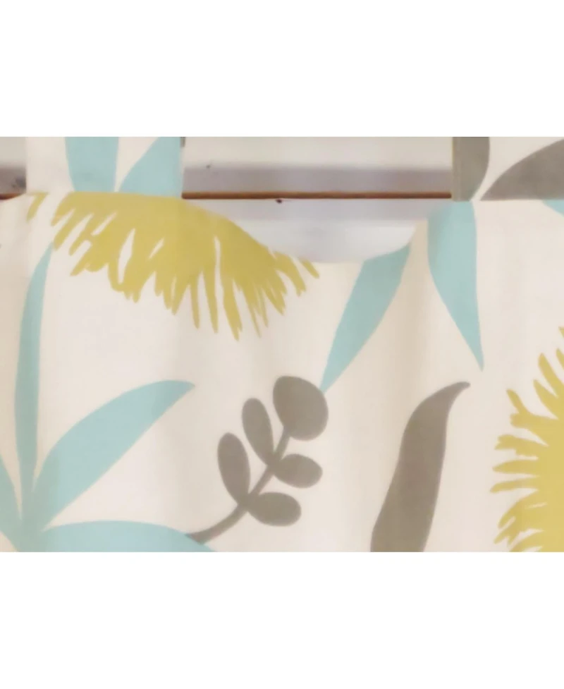 Rlf Home 4" Top Tab High Quality Fabric Shine Tab Valance for Windows 50" x 16" Natural