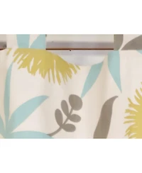 Rlf Home 4" Top Tab High Quality Fabric Shine Tab Valance for Windows 50" x 16" Natural