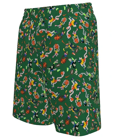 Nike Boys 8-20 Sports Guy 7 Volley Novelty Print Swim Trunks