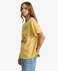 Sanctuary Women's Short-Sleeve Peanuts Graphic Tee Top