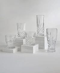 Godinger Dublin Crystal Double Old-Fashioned Glasses, Set of 8