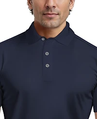 Pga Tour Men's Solid Cooling Texture Polo Shirt