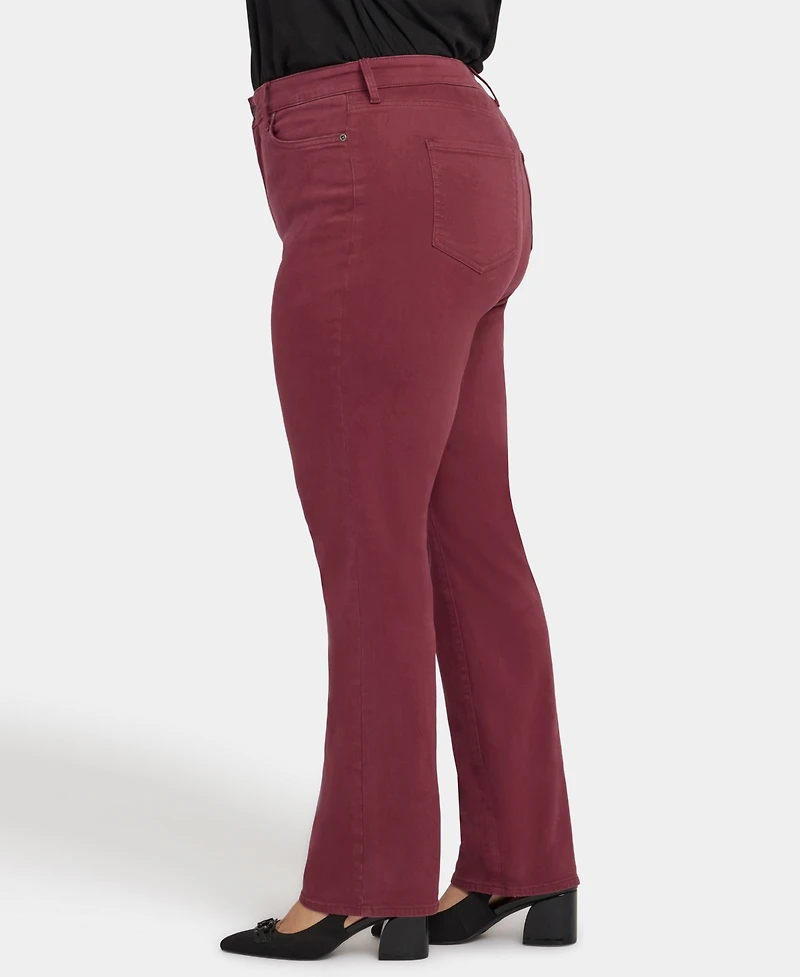Nydj Plus High Rise Marilyn Straight Jeans
