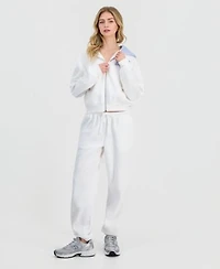 Madden Girl Juniors Inner Beauty Zippered Hoodie Drawstring Sweatpants