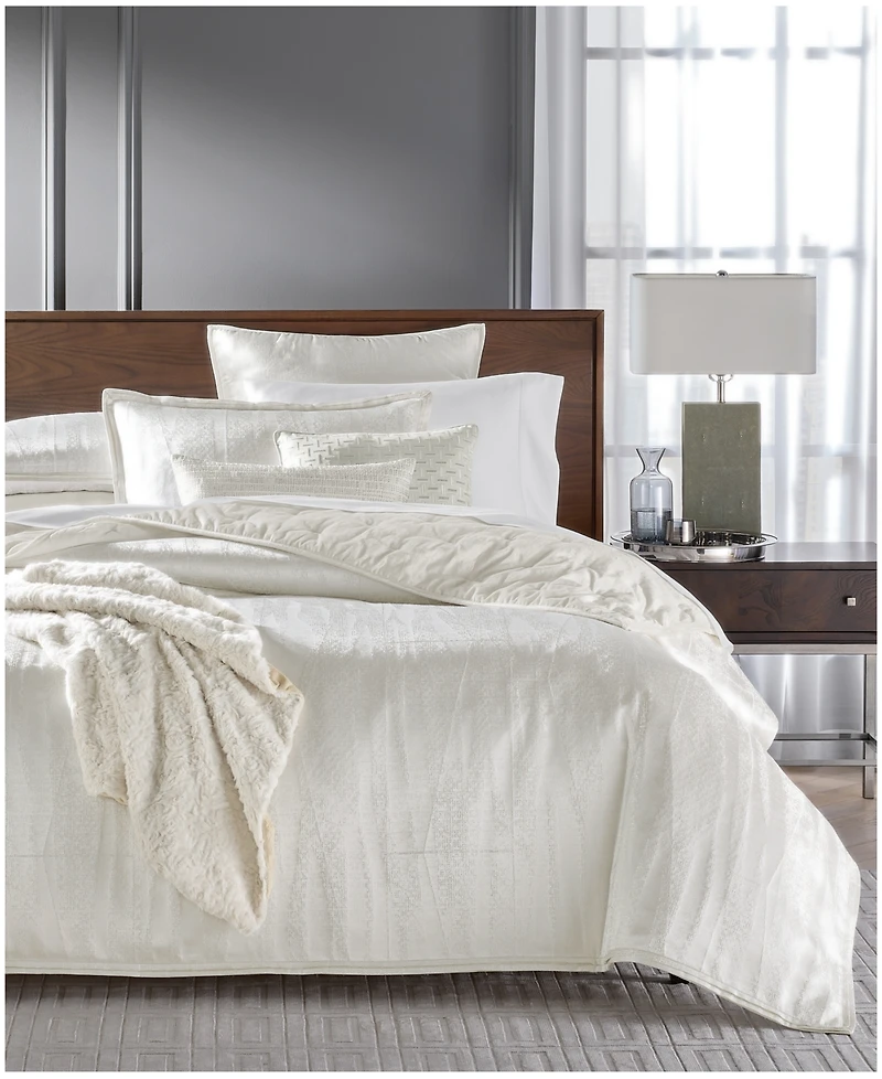 Hotel Collection Fractured Geo Duvet Cover Set, Full/Queen, Exclusively at Macy's