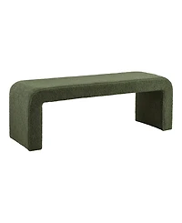 Ink+Ivy Steve 52"W Boucle Waterfall Bench