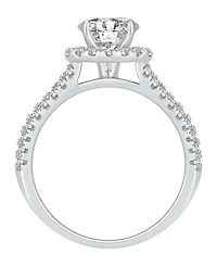 Macy's Diamond Halo Engagement Ring (2 ct. t.w.) in 14K White Gold