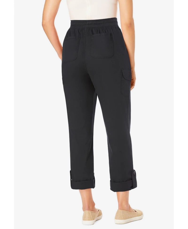 Woman Within Women's Convertible Length Cargo Pant/Capri