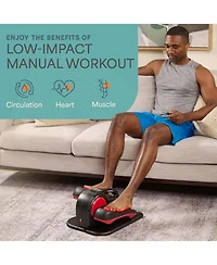 LifePro Under Desk Elliptical with Red Light – Quiet Seated Pedal Exerciser, Foot Pedal Exercise Machine for Home, Office & Rehab