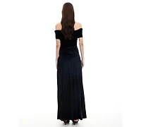 Lioness Women's Field of Dreams Off-The-Shoulder Maxi Dress