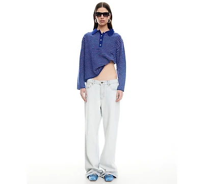 Lioness Women's Mayfair Long-Sleeve Spread Collar Top