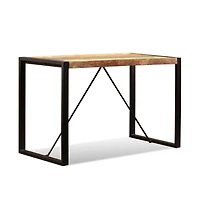 vidaXL Dining Table Solid Reclaimed Wood 47.2"