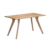 Dining Table 55.1"x31.5"x29.9" Solid Acacia Wood