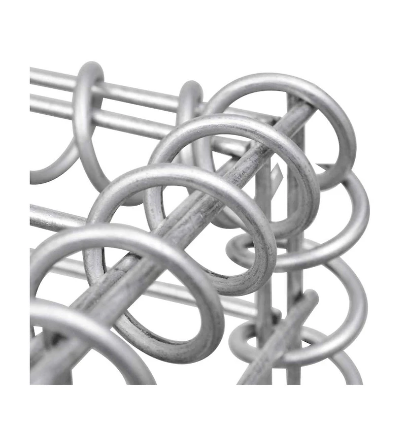 Gabion Raised Bed Galvanized Steel 70.9"x11.8"x3.9"