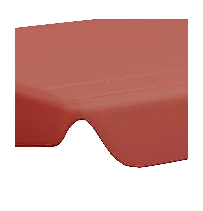 vidaXL Replacement Canopy for Garden Swing Terracotta 59.1"/51.2"x41.3"/27.6"