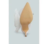 Chinkara Sheer Big Rose Detail Long Boots